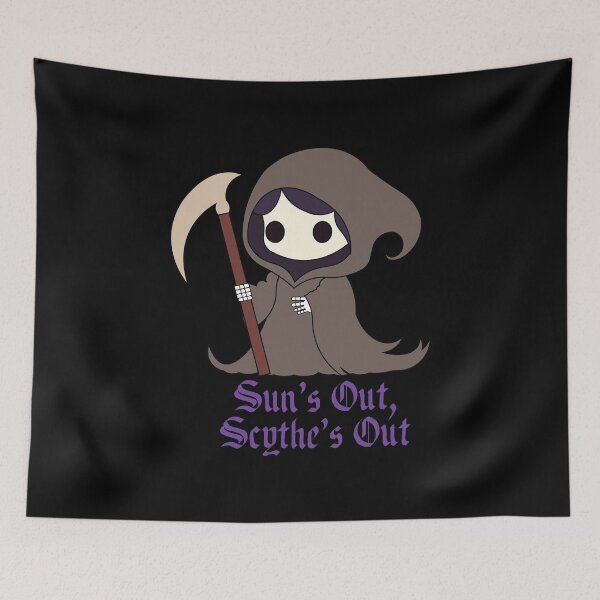 Item preview, Sun's Out, Scythe's Out | Cute Kawaii Grim Reaper Summer Design designed and sold by Hallowed Artistry.