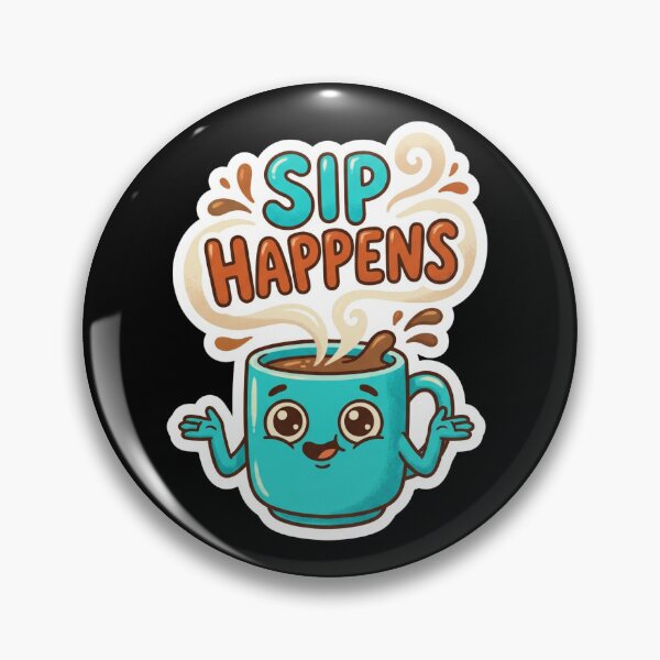 Item preview, Sip Happens Funny Cute Coffee Mug designed and sold by Sketchlegacy.