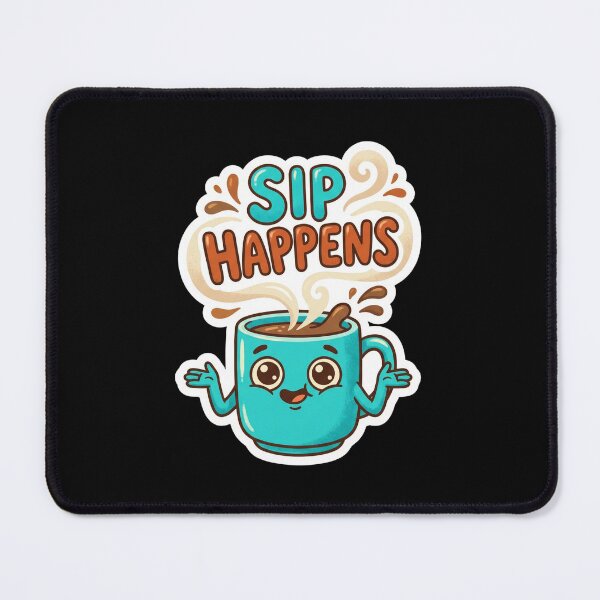 Item preview, Sip Happens Funny Cute Coffee Mug designed and sold by Sketchlegacy.