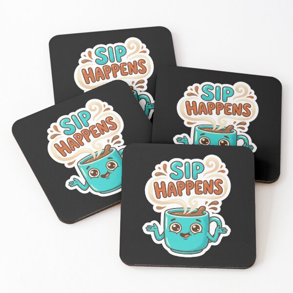 Item preview, Sip Happens Funny Cute Coffee Mug designed and sold by Sketchlegacy.