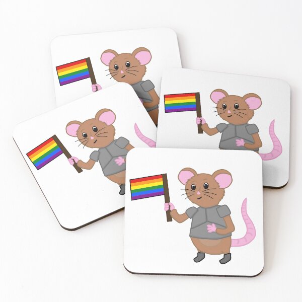 Item preview, Sir Wombleton With Traditional Pride Flag designed and sold by ChloeCosDesigns.