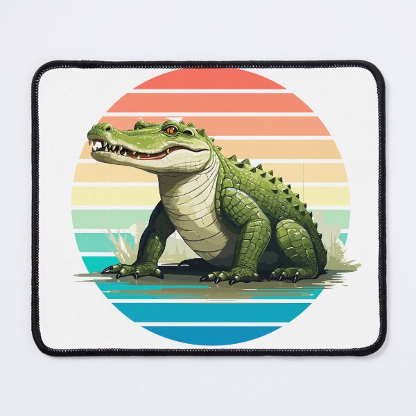 Item preview, Professional Relaxer Crocodile Vintage Sunset Funny T-Shirt designed and sold by vibecraft_studio2.