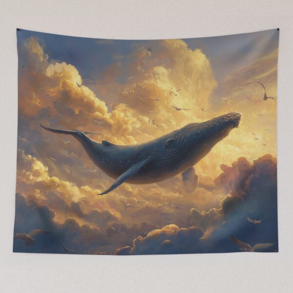 Item preview, Whale Swimming Through the Clouds designed and sold by Rtymer.