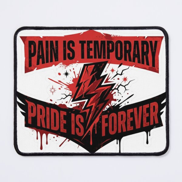 Item preview, Pain Is Temporary Pride Is Forever Gym Motivation Quote designed and sold by JeevanStickers.