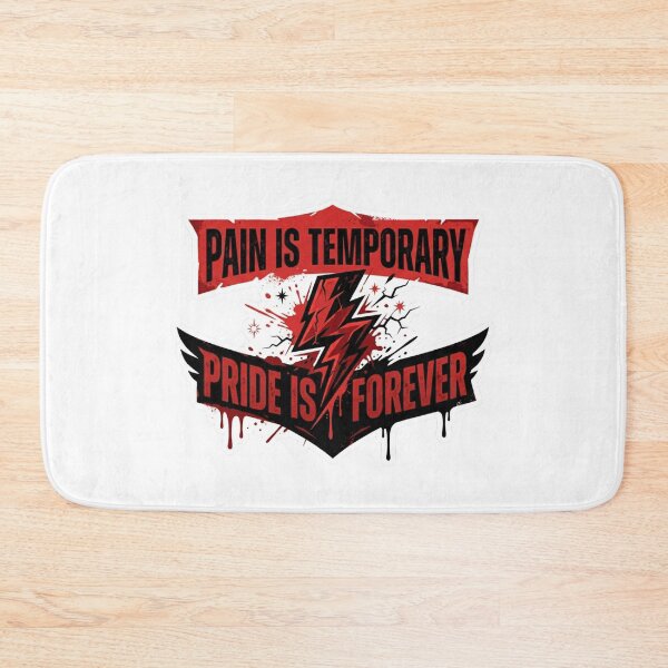 Item preview, Pain Is Temporary Pride Is Forever Gym Motivation Quote designed and sold by JeevanStickers.
