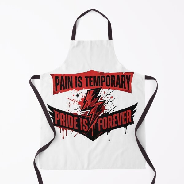 Item preview, Pain Is Temporary Pride Is Forever Gym Motivation Quote designed and sold by JeevanStickers.