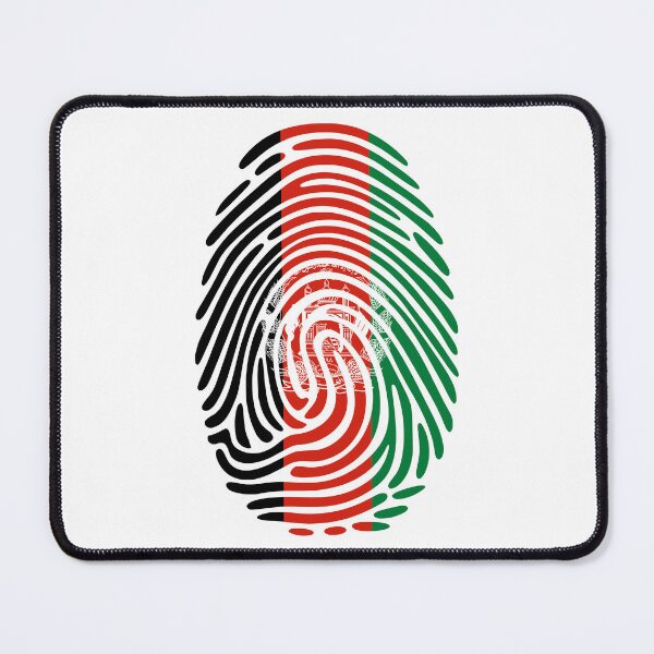 Item preview, Afghanistan Flag Fingerprint Identity | Afghan DNA Heritage designed and sold by NTGUILTY.