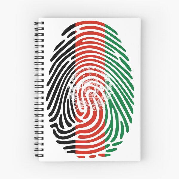 Item preview, Afghanistan Flag Fingerprint Identity | Afghan DNA Heritage designed and sold by NTGUILTY.