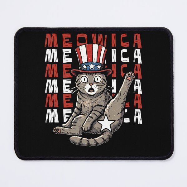 Item preview, Meowica Cat Patriotic Hat Feline Humor designed and sold by d247.