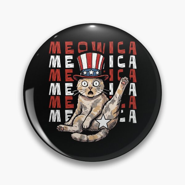Item preview, Meowica Cat Patriotic Hat Funny Feline Lover designed and sold by d247.