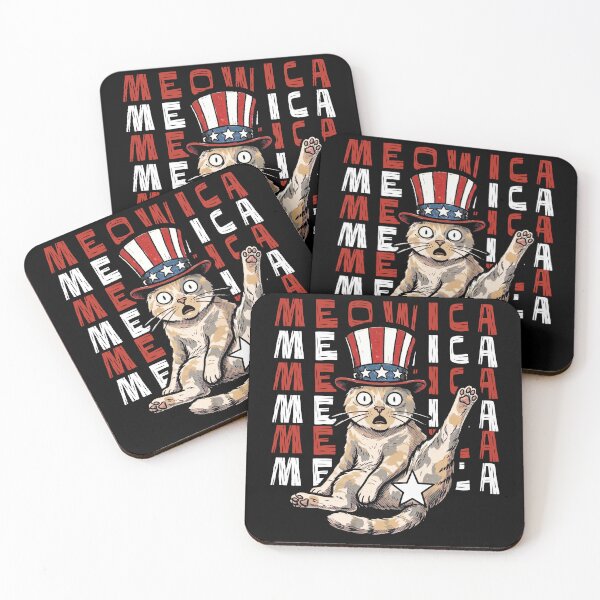Item preview, Meowica Cat Patriotic Hat Funny Feline Lover designed and sold by d247.
