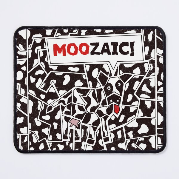 Item preview, Moozaic Funny Cow Cowprint Mosaic Doodle designed and sold by Dibujo Divertido.