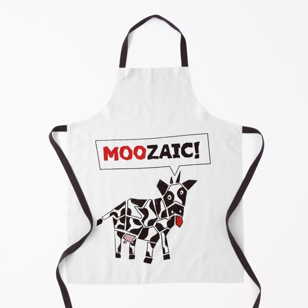 Item preview, Moozaic Funny Cow Cowprint Mosaic Doodle designed and sold by Dibujo Divertido.