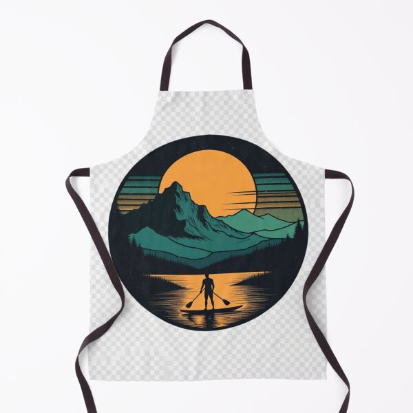 Item preview, Mountain Sunset Paddle BoaRetro Mountain Paddle Board Wall Art | Sunset Lake Adventure Printablerd Wall Art | Retro Lake Adventure Printable designed and sold by GalleryPeak.