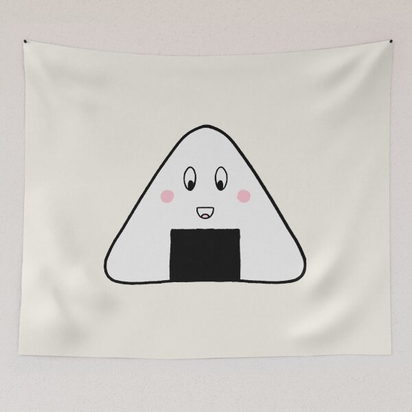 Item preview, Cute Onigiri Kawaii Rice Ball Japanese Food Doodle designed and sold by Naruciaczke.