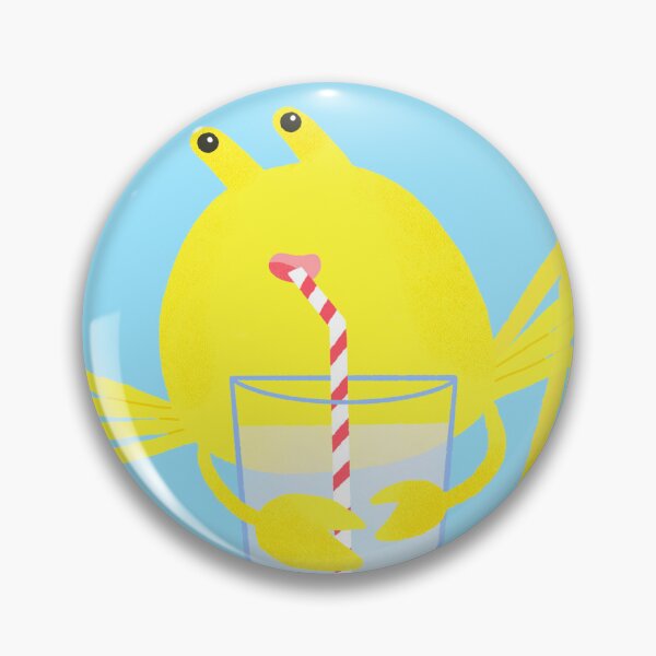 Item preview, Yellow Crab Drinking Lemonade designed and sold by Sheree  Boyd.