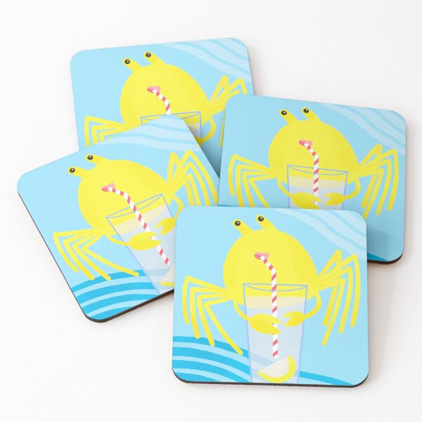 Item preview, Yellow Crab Drinking Lemonade designed and sold by Sheree  Boyd.