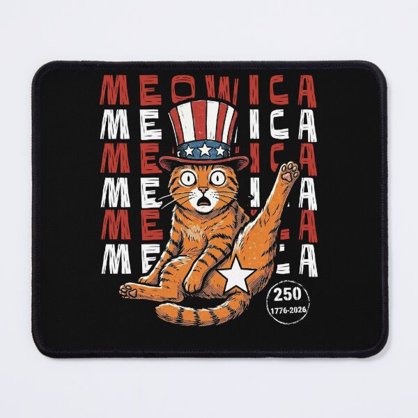 Item preview, Meowica Cat National Celebration Humor Design designed and sold by d247.