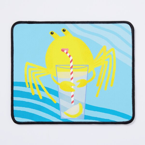 Item preview, Yellow Crab Drinking Lemonade designed and sold by Sheree Boyd.