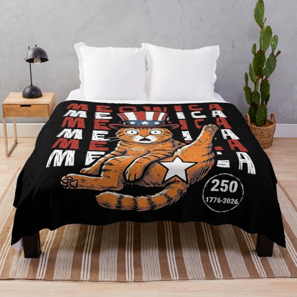 Item preview, Meowica Cat National Celebration Humor Design designed and sold by d247.