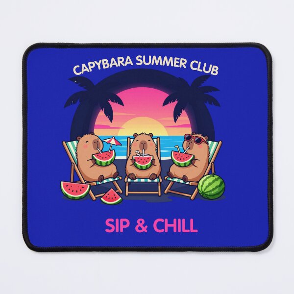 Item preview, Sip & Chill – Capybara Summer Club | Cute Summer Capybara Design designed and sold by BCapybara.