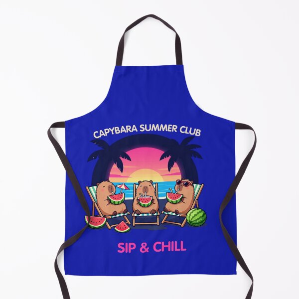 Item preview, Sip & Chill – Capybara Summer Club | Cute Summer Capybara Design designed and sold by BCapybara.