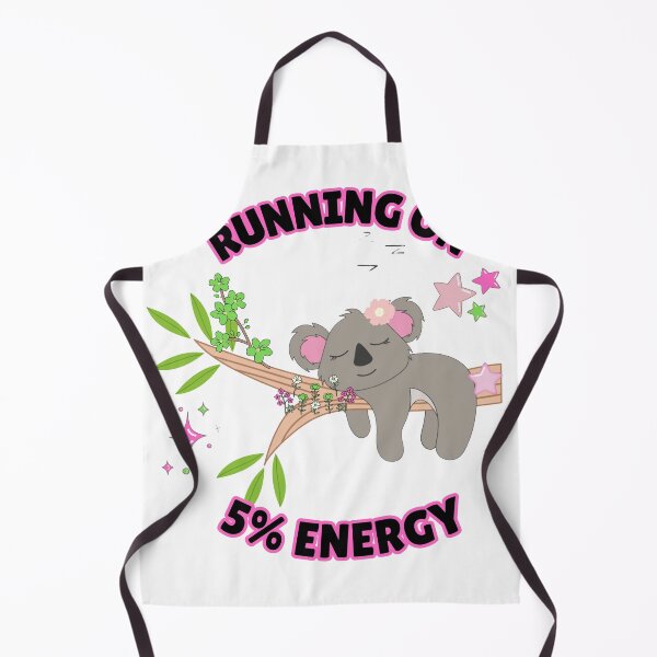 Item preview, Running On 5% Energy Cute Koala Funny T-Shirt designed and sold by vibecraft_studio2.