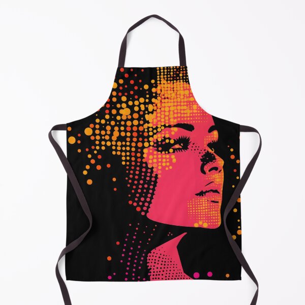 Item preview, Neon Halftone Portrait Burst designed and sold by ClubVacay.