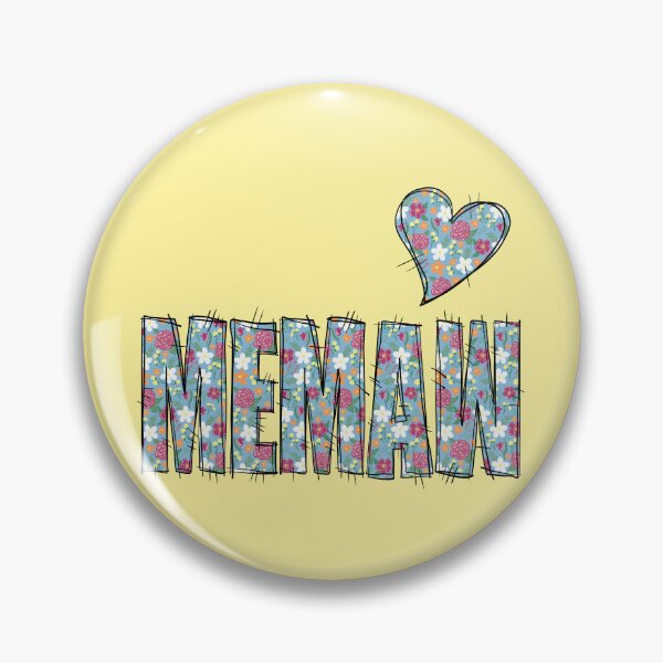 Item preview, MEMAW Grandma Floral Stitch Pattern with yellow background  designed and sold by missmann.