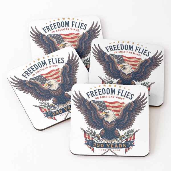 Item preview, Freedom Flies on American Wings - America 250th Anniversary 1776-2026 designed and sold by PatrioticPrints250.