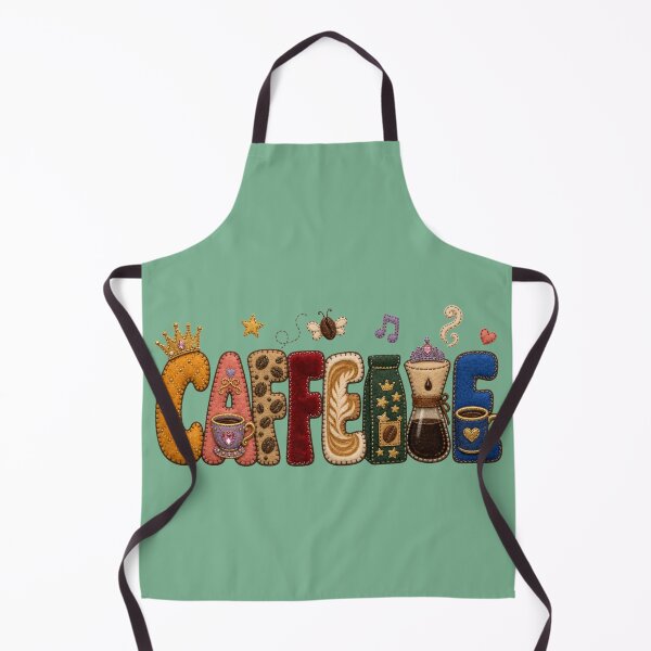 Item preview, Playful Stitched Felt Coffee Letters designed and sold by AuroraPublishing.