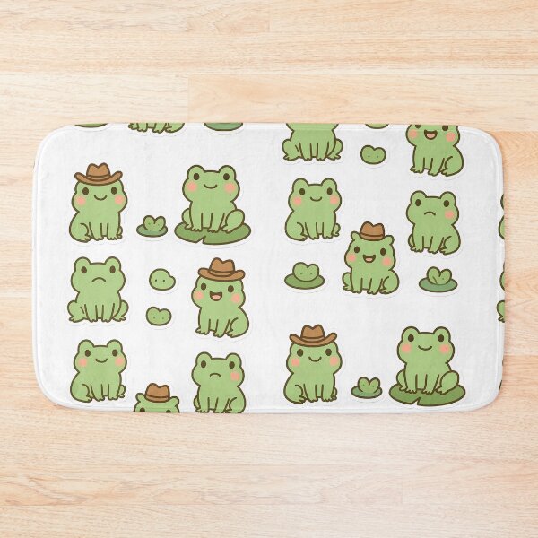 Item preview, Cute Kawaii Frog Sticker Pack - Cowboy Frogs designed and sold by BY CHOU.