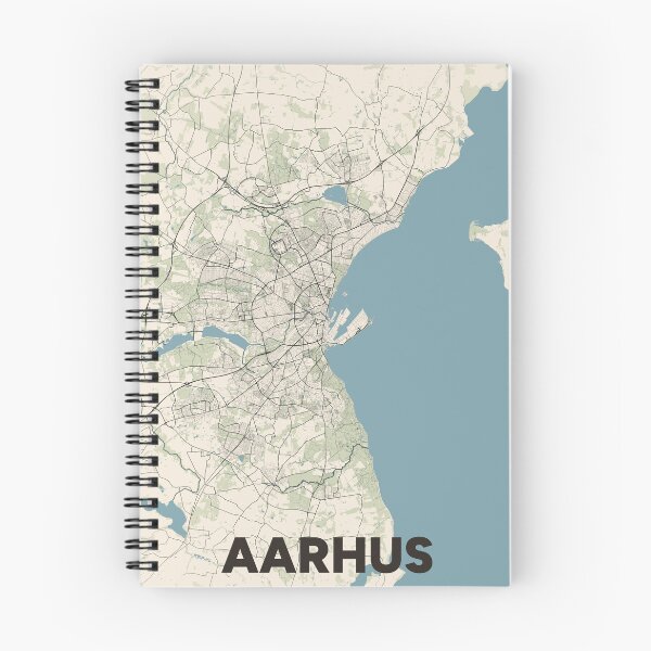 Item preview, Aarhus Map designed and sold by MapsNerd.