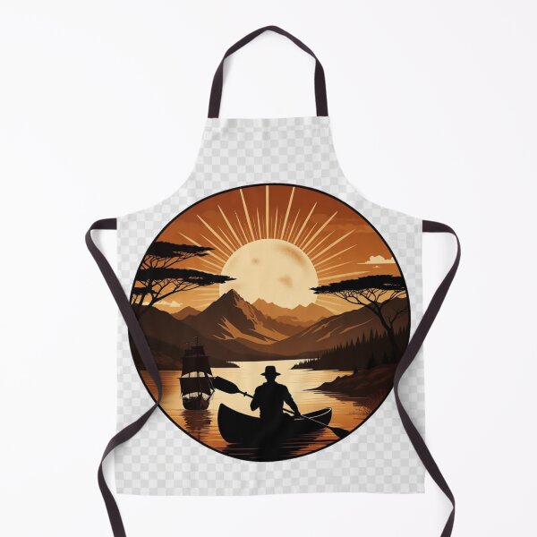 Item preview, Vintage Canoe Sunset Wall Art | Mountain Lake Adventure Printable designed and sold by GalleryPeak.