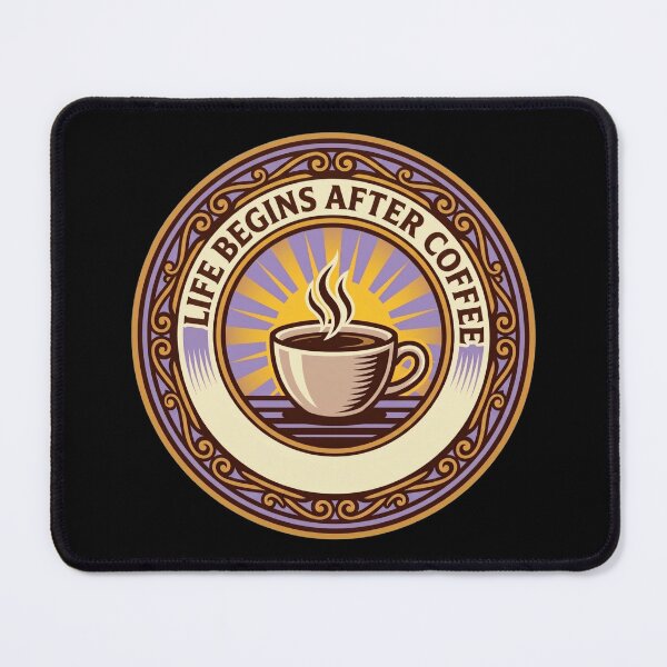 Item preview, Life Begins After Coffee Vintage Sunrise designed and sold by Sketchlegacy.