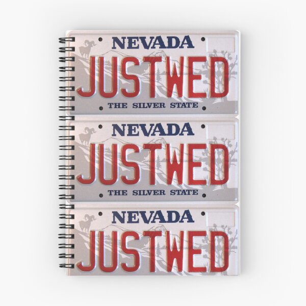 Item preview, Just Wed License Plate Nevada designed and sold by collageDP.