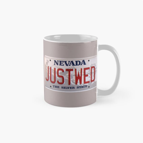 Item preview, Just Wed License Plate Nevada designed and sold by collageDP.