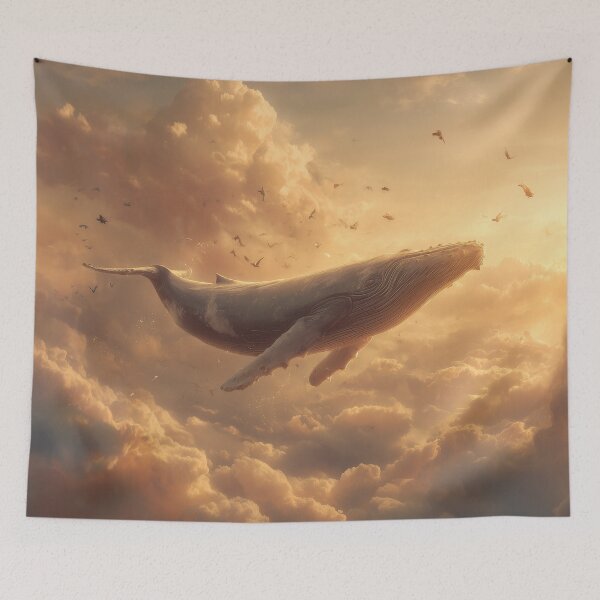 Item preview, Whale Swimming Through the Clouds designed and sold by Rtymer.