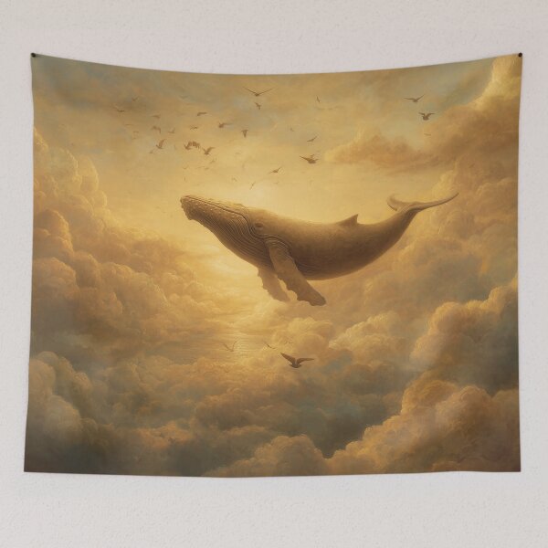 Item preview, Whale Swimming Through the Clouds designed and sold by Rtymer.