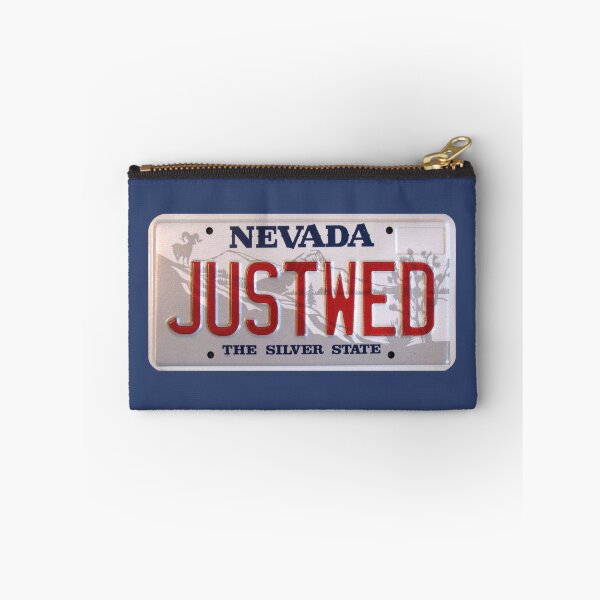 Item preview, Just Wed License Plate Nevada designed and sold by collageDP.
