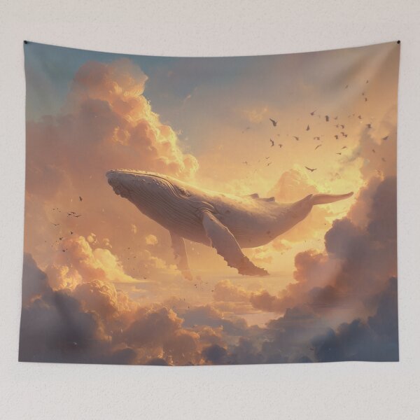 Item preview, Whale Swimming Through the Clouds designed and sold by Rtymer.