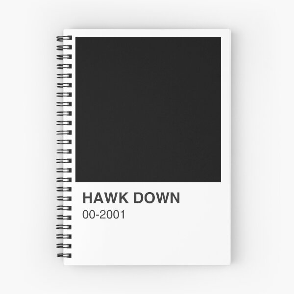 Item preview, Hawk Down Movie Black Colour Swatch - White Border designed and sold by The Colourful Game.