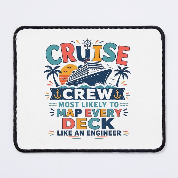 Item preview, Most Likely to Map Every Deck Like an Engineer – Funny Family Cruise Crew Matching – Engineer Vacation designed and sold by Winarrts.