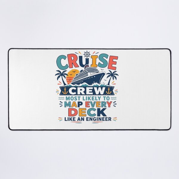 Item preview, Most Likely to Map Every Deck Like an Engineer – Funny Family Cruise Crew Matching – Engineer Vacation designed and sold by Winarrts.