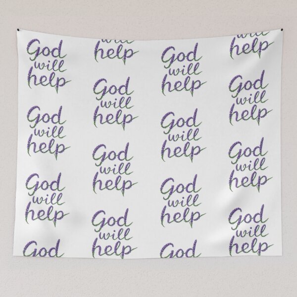 Item preview, God will help designed and sold by PrintLabStudio.