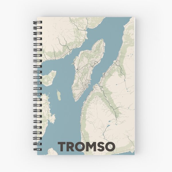 Item preview, Tromso Map designed and sold by MapsNerd.
