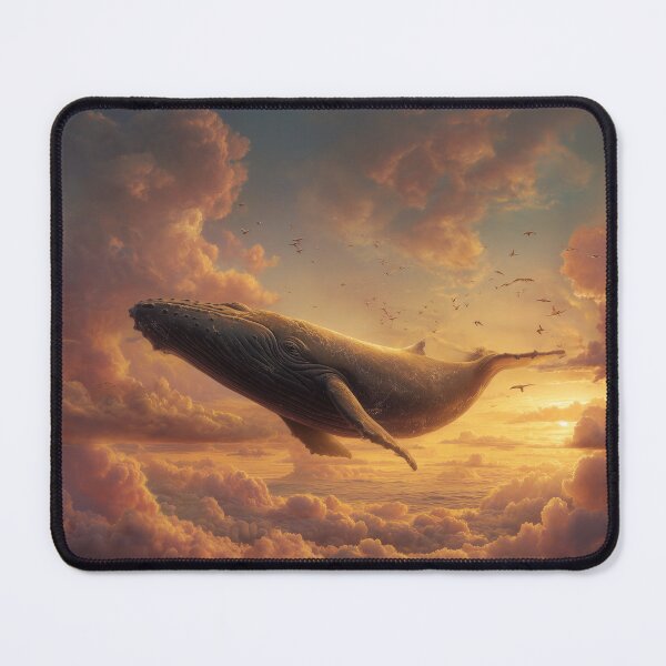 Item preview, Whale Swimming Through the Clouds designed and sold by Rtymer.