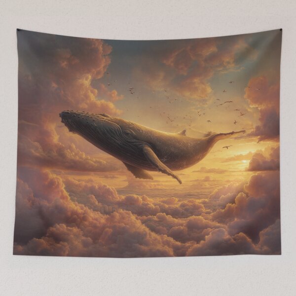 Item preview, Whale Swimming Through the Clouds designed and sold by Rtymer.