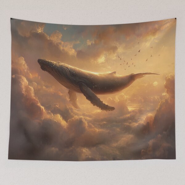Item preview, Whale Swimming Through the Clouds designed and sold by Rtymer.