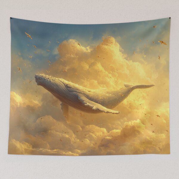 Item preview, Whale Swimming Through the Clouds designed and sold by Rtymer.